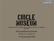 Tablet Screenshot of circlemuseum.com